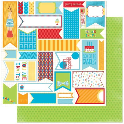 Bo Bunny Press - Surprise! - Banners 12x12 d/sided paper  (pack of 10)