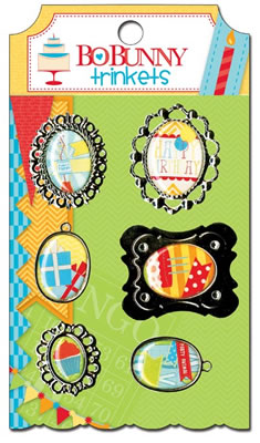Bo Bunny Press - Surprise! - Trinkets  (sold in 3's)