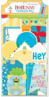 Bo Bunny Press - Surprise! - Noteworthy  (sold in 3's)