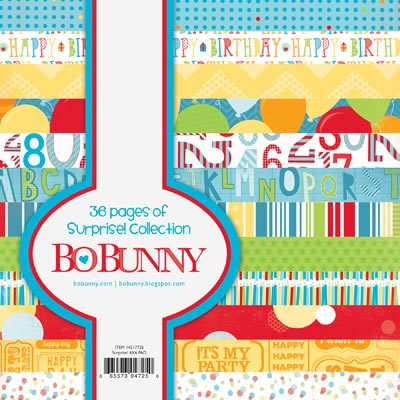 Bo Bunny Press - Surprise! - 6x6 Paper Pad  (sold in 3's)