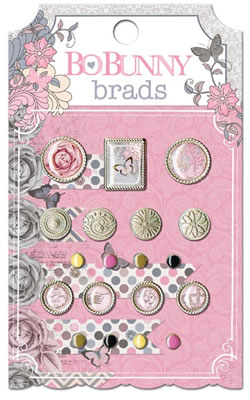 Bo Bunny Press - Isabella - Brads  (sold in 3's)