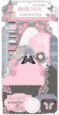 Bo Bunny Press - Isabella - Noteworthy  (sold in 3's)