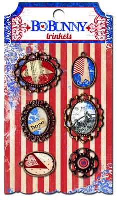 Bo Bunny Press - Anthem - Trinkets  (sold in 3's)
