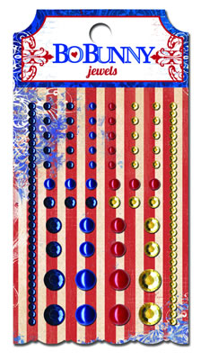 Bo Bunny Press - Anthem - Jewels  (sold in 3's)