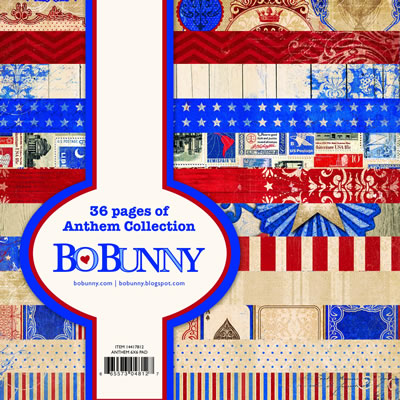 Bo Bunny Press - Anthem - 6x6 Paper Pad  (sold in 3's)