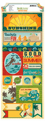 Bo Bunny Press - Key Lime - Sunshine Sticker  (sold in 6's)