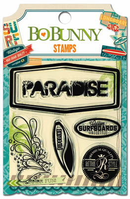 Bo Bunny Press - Key Lime - Clear Stamps  (sold in 3's)