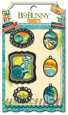 Bo Bunny Press - Key Lime - Trinkets  (sold in 3's)