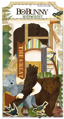 Bo Bunny Press - Trail Mix - Noteworthy  (sold in 3's)