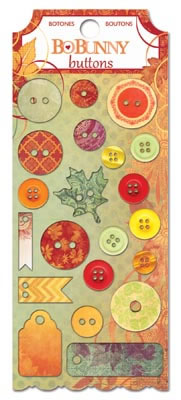 Bo Bunny - Autumn Song - Buttons  (sold in 3's)