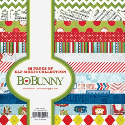 Bo Bunny - Elf Magic - 6x6 Paper Pad  (sold in 3's)
