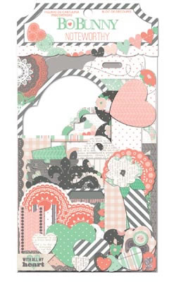 Bo Bunny - Pincushion - Noteworthy  (sold in 3's)