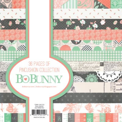 Bo Bunny - Pincushion - 6x6 Paper Pad  (sold in 3's)