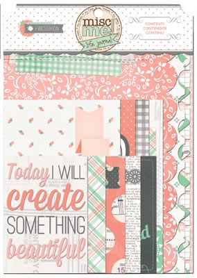 Bo Bunny - Misc Me - Bo Bunny - Pincushion - Journal Contents  (sold in 3's)