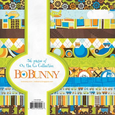 Bo Bunny Press - On the Go - 6x6 Paper Pad  (sold in 3's)