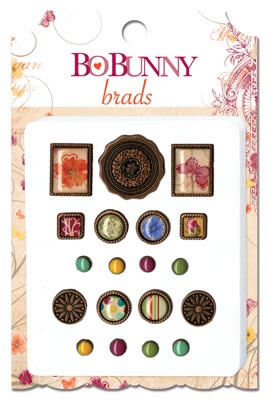 Bo Bunny Press - Ambrosia - Brads  (sold in 3's)