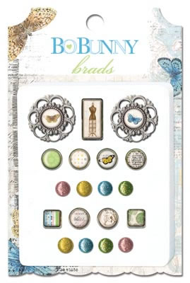 Bo Bunny Press - Country Garden - Brads  (sold in 3's)