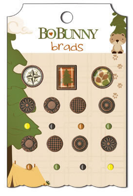 Bo Bunny Press - Camp A Lot - Brads  (sold in 3's)