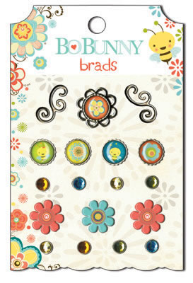 Bo Bunny Press - Hello Sunshine - Brads  (sold in 3's)
