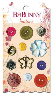Bo Bunny Press - Ambrosia - Buttons  (sold in 3's)