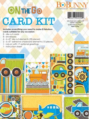 Bo Bunny Press - On the Go - Card Kit  (sold in 3's)