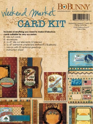 Bo Bunny Press - Weekend Market  Card Kit  (sold in 3's)