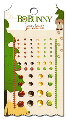 Bo Bunny Press - Camp A Lot - Jewels  (sold in 3's)