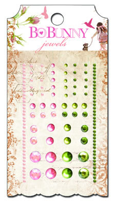 Bo Bunny Press - Little Miss - Jewels  (sold in 3's)