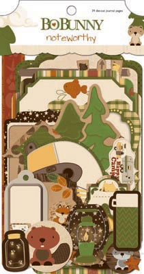 Bo Bunny Press - Camp A Lot - Noteworthy  (sold in 3's)