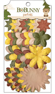 Bo Bunny Press - Camp A Lot - Petals  (sold in 3's)