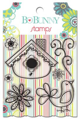 Bo Bunny Press - Alora - Clear Stamps  (sold in 3's)
