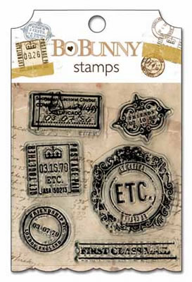 Bo-Bunny Press - et Cetera - Clear Stamps  (sold in 3's)