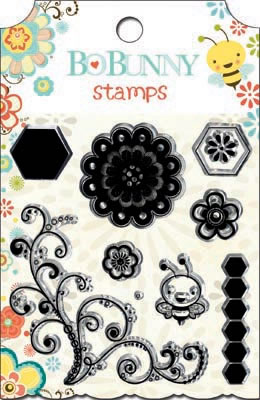 Bo Bunny Press - Hello Sunshine - Clear Stamps  (sold in 3's)