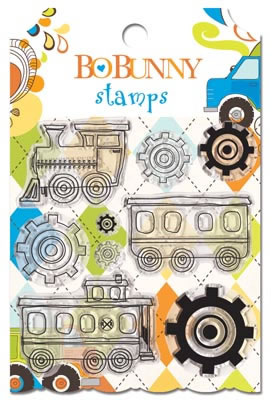 Bo Bunny Press - On the Go - Clear Stamps  (sold in 3's)