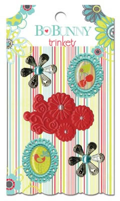 Bo Bunny Press - Alora - Trinkets  (sold in 3's)