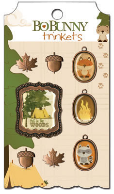 Bo Bunny Press - Camp A Lot - Trinkets  (sold in 3's)
