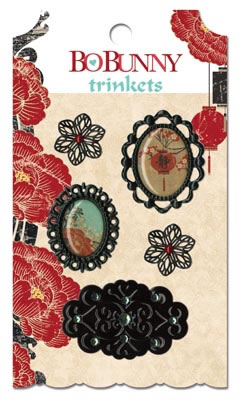 Bo Bunny Press - Serenity - Trinkets  (sold in 3's)