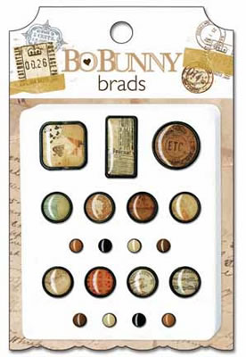 Bo-Bunny Press - et Cetera - Brads  (sold in 3's)
