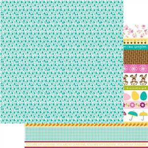 Bella Blvd - Spring Flings & Easter Things - Borders 12x12 d/sided paper  (pack of 10)