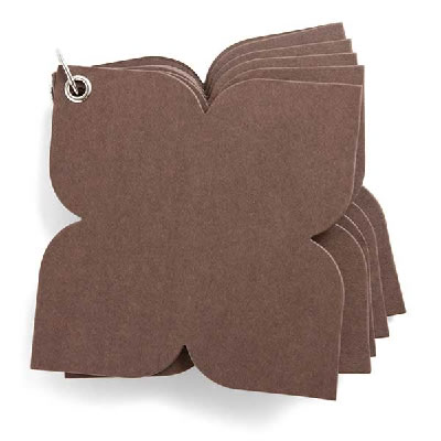BasicGrey - Lotus Chipboard Album - Milk Chocolate  (sold in 3's)