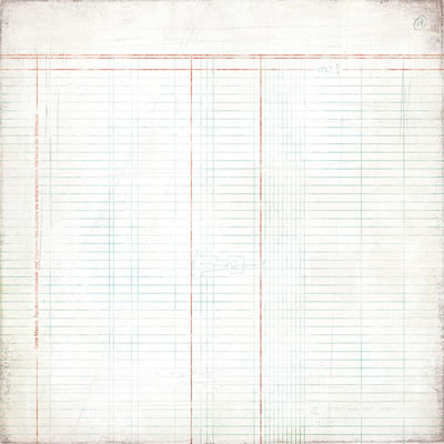 BasicGrey - Basic White - Ledger 12x12 paper  (pack of 10)