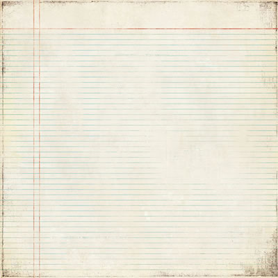 BasicGrey - Basic Manila - Blueline 12x12 paper  (pack of 10)