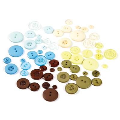 BasicGrey - Marjolaine - Buttons  (sold in 3's)