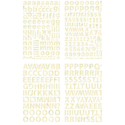 BasicGrey - Curio - Chip Sticker ABCs  (sold in 3's)