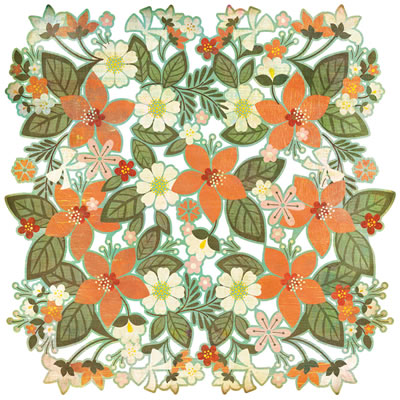 BasicGrey - Curio - Doilies - Magnolia Bouquet  (sold in 5's)