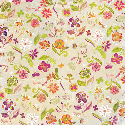 BasicGrey - Green at Heart - Recycle 12x12 paper  (pack of 10)