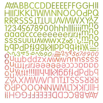 BasicGrey - Green at Heart - Alphabet Stickers  (pack of 5)