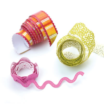 BasicGrey - Green at Heart - Ribbon Doilies  (sold in 3's)
