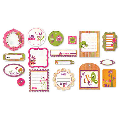 BasicGrey - Green at Heart - Pieces Die Cut Shapes (sold in 3's)  (sold in 3's)