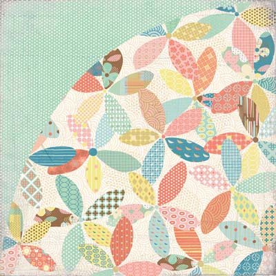 BasicGrey - Hopscotch - Playground 12x12 d/sided paper  (pack of 10)